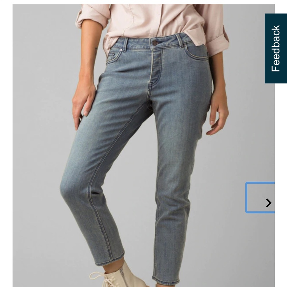 prAna buxton crop jeans boyfriend fit size 6